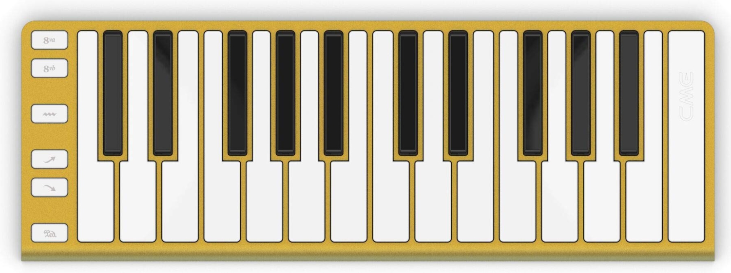 Фортепианная клавиатура с октавами